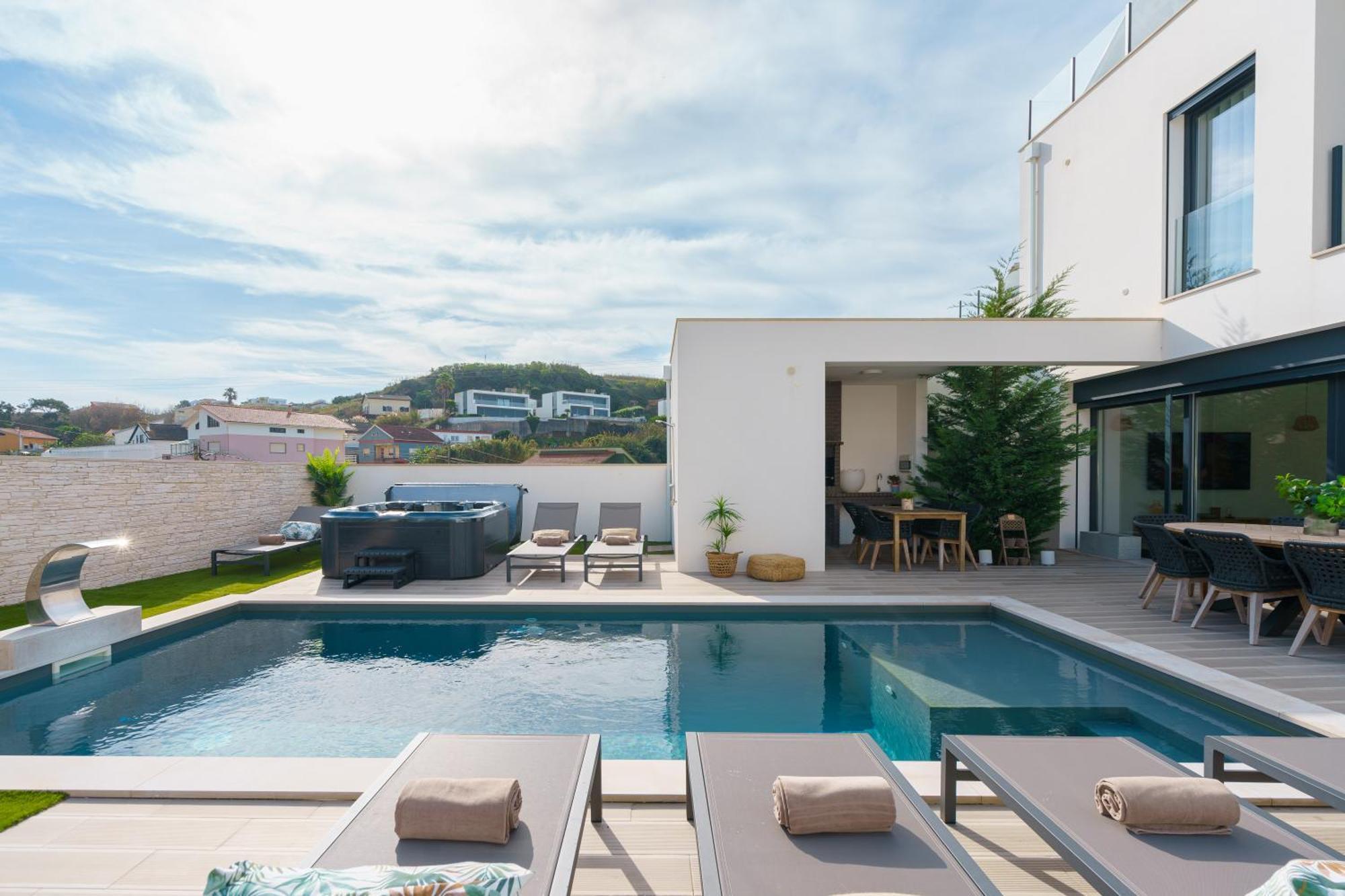 Paradise Villa, Luxury Villa Near The Beach Ribamar  외부 사진