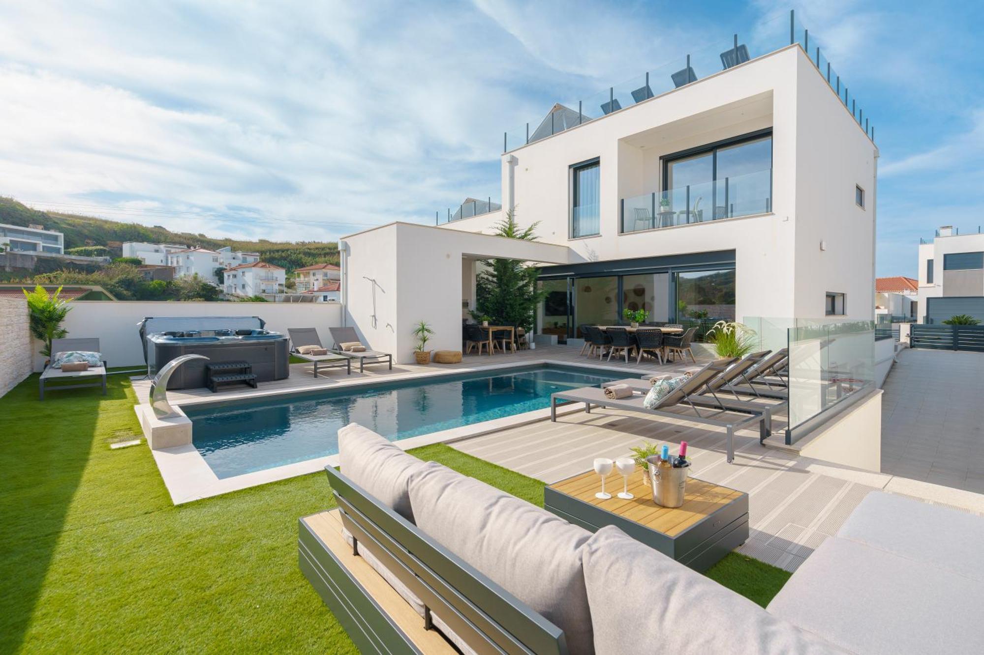 Paradise Villa, Luxury Villa Near The Beach Ribamar  외부 사진